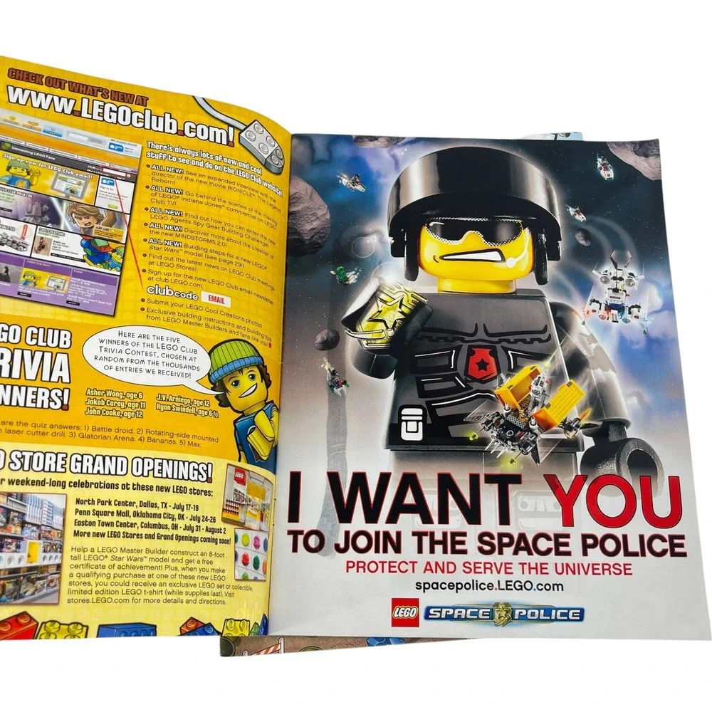 LEGO BrickMaster Magazine 2009 Lot of 2 May-June July-August Bionicle Space